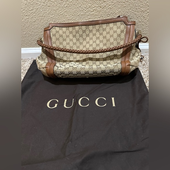 GUCCI MONOGRAM MEDIUM BELLA HOBO BAG - Picture 9 of 9